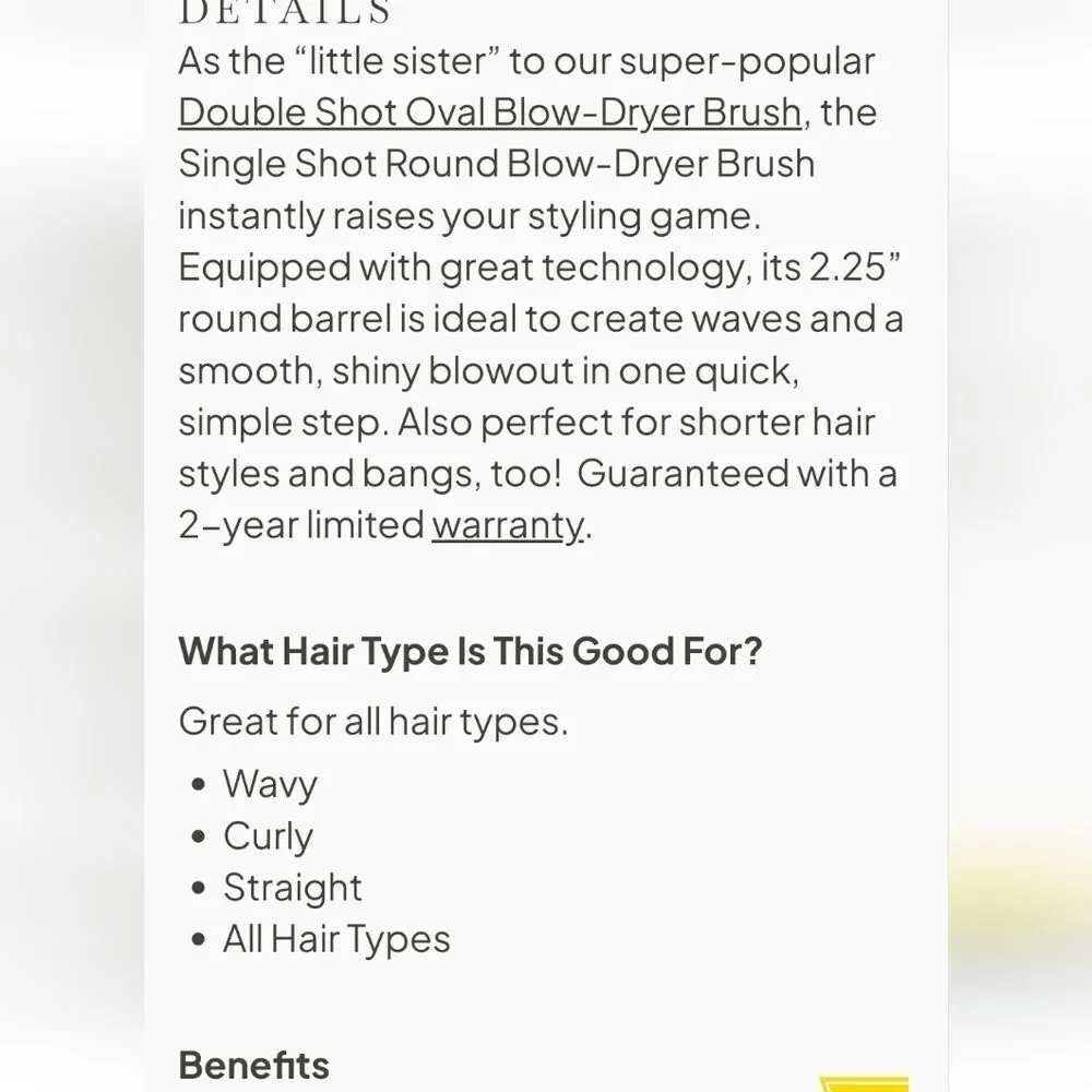 Drybar The‎ Single Shot Round Blow Dryer Brush